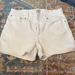 J. Crew Women's Classic White Jean Shorts